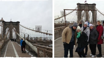 Foto de NY - 7° dia (Brooklyn Bridge, Loja Century21, Prédio Friends)